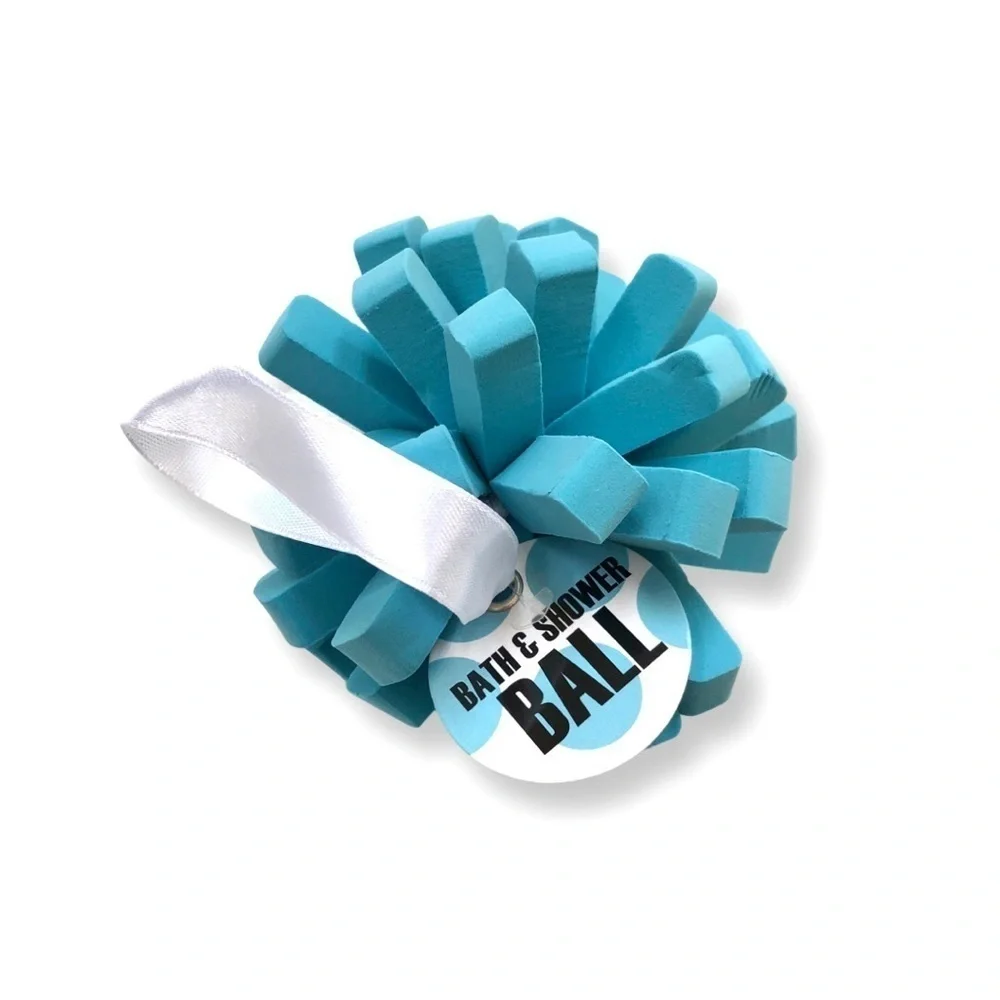 🔴 5 for $10 ONE B NO 9 Bath & Shower Ball Blue Color Latex Free Allergy Free